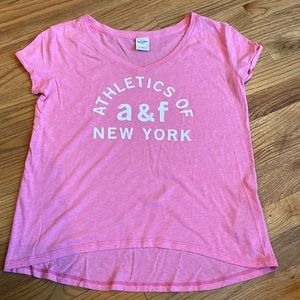 NWOT- Abercrombie kids tee-size XL-pink- Athletics of A & F New York! Love it!